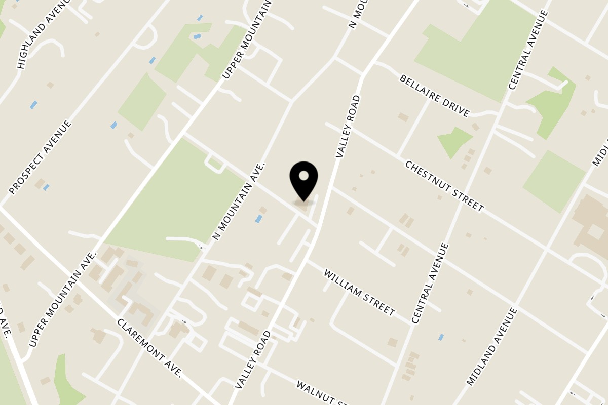 Map showing the location of CARS Eatery Montclair on 150 Valley Rd in Montclair